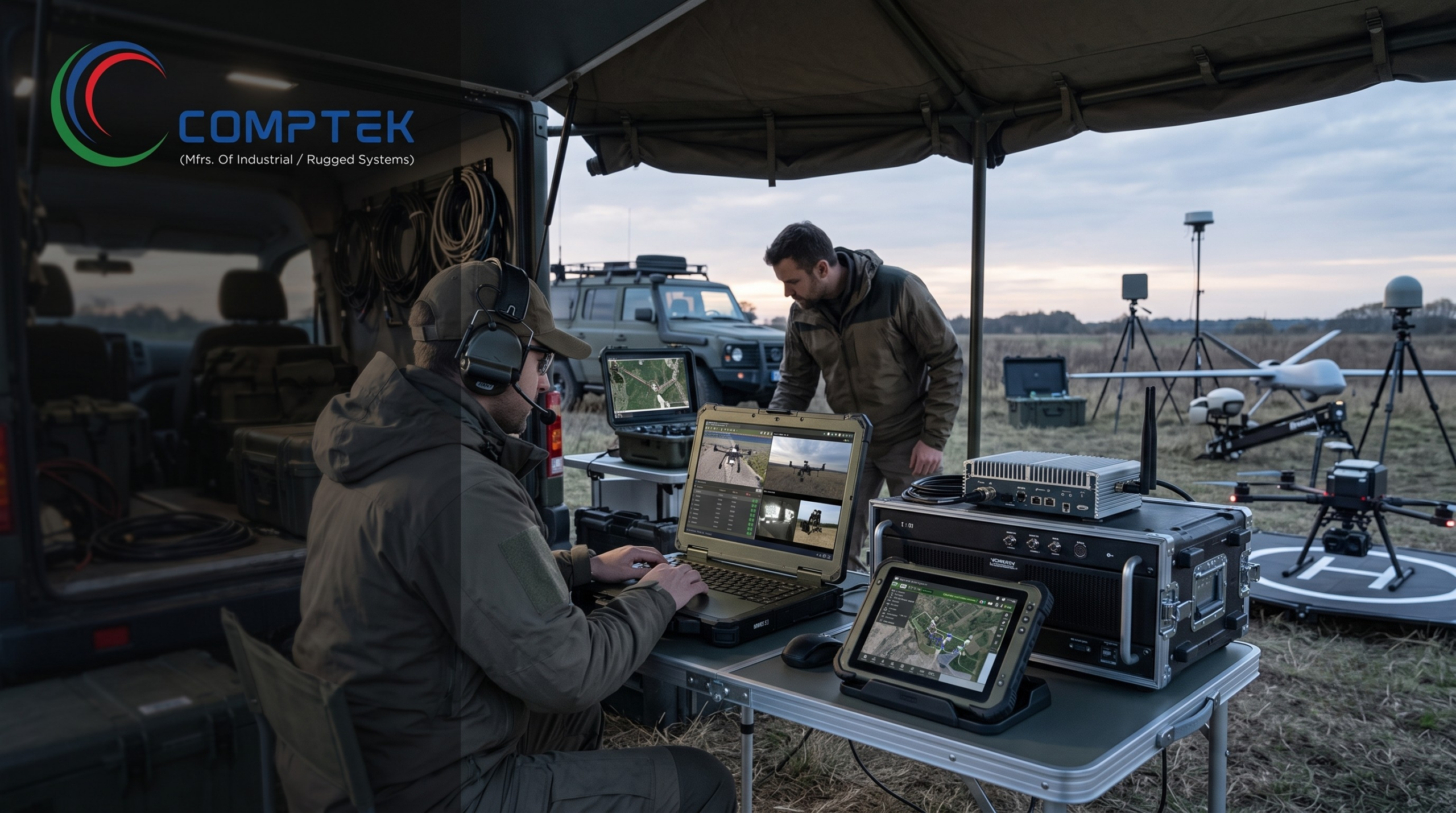Comptek Drone and UAV Tactical Ground Control Computing