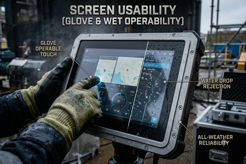 Screen Usability (Glove & Wet Operability)
