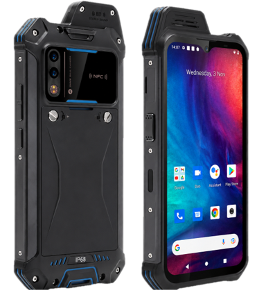 6.3 Inch Rugged Smartphone Front and Rear View
