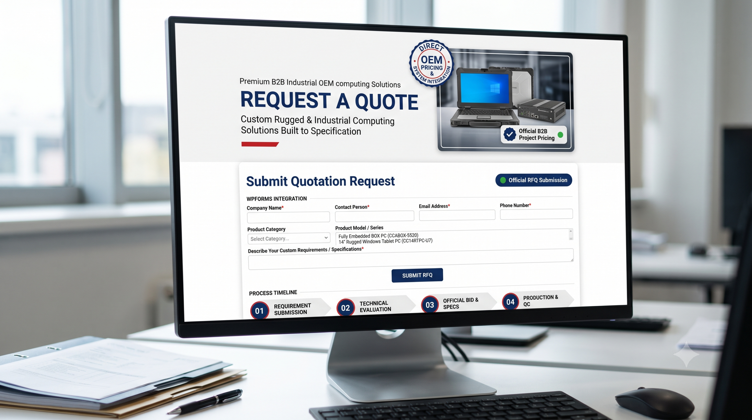 Comptek Industrial Rugged Computing System Quote