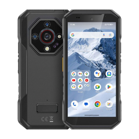 5.65 Inch Rugged Smartphone Front and Rear View